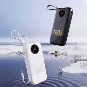 Dudao K13Pro 20000mAh Powerbank sisäänrakennetulla kaapelilla - musta