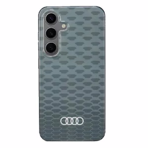 Audi IML Stitching Pattern MagSafe Suojakuori S24 S921 Harmaa/Harmaa Kova Suojakuori AU-IMLMS24-Q5/D3-GY