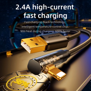 Joyroom Gaming Kaapeli S-UL012A6 Lightning (kulmikas) / USB-A (suora) 2.4A 1.2 m - sininen