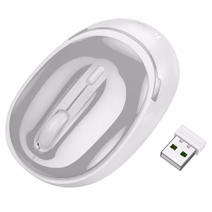 Myszka bezprzewodowa Hoco 2,4G 1600 dpi GM34 szaro biała