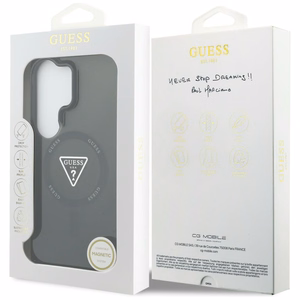 Guess Suojakuori IML Gradient Triangle MagSafe Samsung Galaxy S26 Ultra -puhelimelle musta