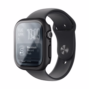 AmazingThing Radix Karkaistu lasi -näytönsuoja kotelolla Apple Watch Series 11 42mm:lle - musta
