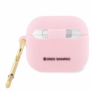Hello Kitty Silicone 3D Kitty Head suojakuori AirPods 3:lle - vaaleanpunainen