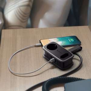 Orico AP3 65W GaN 6in1 jatkojohto 2x AC + 2x USB-A + 2x USB-C - musta