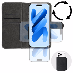 COMMON Universal Book Case (SIZE S) for Iphone 12/13/Samsung S6/A5 2016/Xcover 4/S22/Huawei P8 2017 black