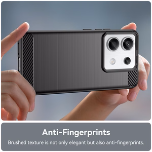 Carbon Case suojakuori Xiaomi Redmi Note 13 Pro:lle - musta