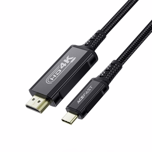 Acefast C1 USB-C / HDMI videokaapeli 4K 60 Hz HDR 1,8 m - musta