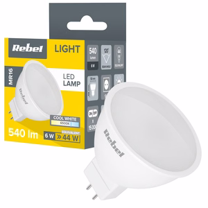 Rebel MR16 LED-lamppu, 6 W, 6500 K, 12 V