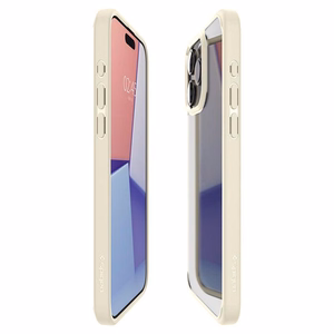 Spigen Crystal Hybrid Case for iPhone 15 Pro Max - Clear Beige