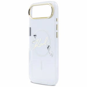Karl Lagerfeld IML Choupettes Karl Script Logo MagSafe iPhone Air Case - Clear