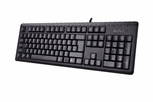 A4Tech KR-92 Näppäimistö yleiskäyttöön USB QWERTY englanti musta
