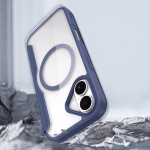 Dux Ducis Skin X Pro iPhone 17 Air Suojakuori MagSafe-tuella ja Lompakolla - Sininen