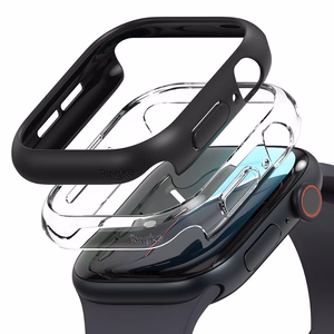Ringke Slim 2-pack Case for Apple Watch 10 46mm - Clear and Matte Black