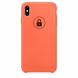 Puhelimen suojakuori Silicone Case Apple iPhone Xs Max / Nectarine / pakkauksessa