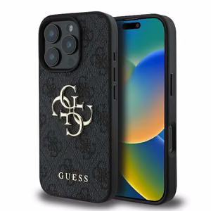 Guess 4G Big Logo kotelo iPhone 16 Pro Max - musta