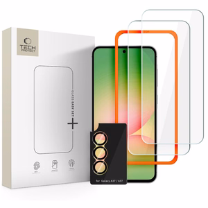Tech-Protect Easy Set+ 3 kpl karkaistu lasi Samsung Galaxy A57 5G:lle