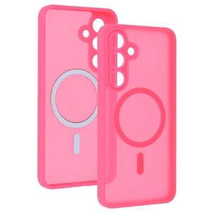 Tel Protect Aura Matte Magsafe suojakuori Samsung Galaxy S25 FE, kirkkaanpinkki