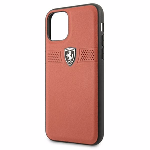 Ferrari FEOBAHCN58RE iPhone 11 Pro 5.8" punainen/punainen kovakotelo Off Track Nahka