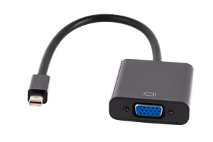 Mini DisplayPort male to VGA female adapter