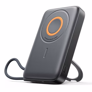 Joyroom JR-PBM02 Powerbank 22.5W 10000mAh 3in1 Magnetic Inductive Compatible with MagSafe with Built-in Cable - Black