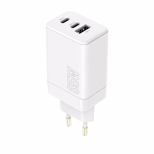 Maxlife MXTC-08-65ACC PD QC charger 2x USB-C 1x USB 65W white