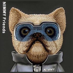 NIMMY suojakuori COOL&CUTE 2.0 Koira iPhone 15 Pro:lle musta