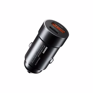 Remax auton laturi RCC361 15W USB-C/USB-A musta