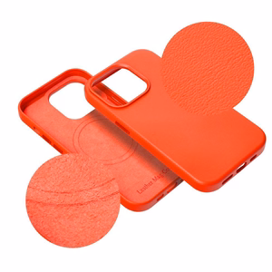 Kotelo Leather Mag Cover (MagSafe) iPhone 16 Pro Max punainen
