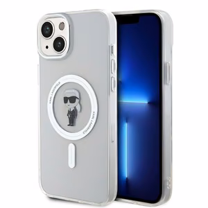Karl Lagerfeld IML Ikonik MagSafe Suojakuori iPhone 15 Plus:lle - läpinäkyvä