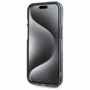Karl Lagerfeld HC MagSafe IML Metal Choupette Head suojakuori iPhone 15 6.1:lle musta