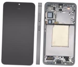 LCD-näyttö Samsung S936 S25 Plus kosketusnäytöllä ja kehyksellä Silver Shadow/Light Grey alkuperäinen (assembled service pack)