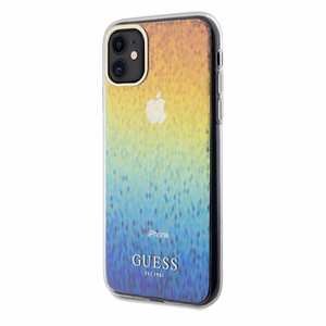 Guess IML Faceted Mirror Disco Iridescent -suojakuori iPhone 11 / Xr:lle - monivärinen
