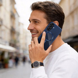 Tech-Protect MagFlex MagSafe -suojakuori Samsung Galaxy A57 5G:lle - läpinäkyvä sininen