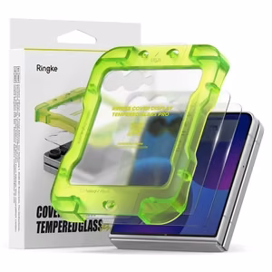Ringke Cover Display Pro karkaistusta lasista valmistettu näytönsuoja mallille Samsung Galaxy Z Flip 8, 2 kpl