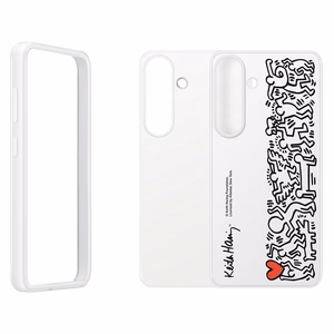 Samsung Flipsuit Case -suojakuori Samsung Galaxy S25:lle, valkoinen