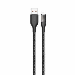 USB kaapeli Dudao L22L harmaa Lightning 100cm (jopa 30W)