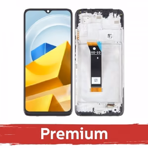 LCD Display Compatible With Xiaomi Poco M5 / Poco M4 5G Black with Frame / OEM