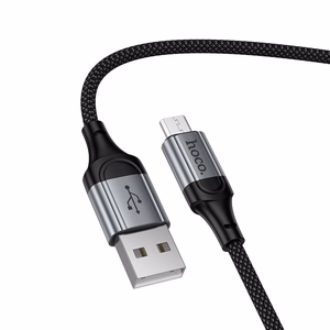 Kaapeli USB A - Micro USB Hoco 2,4A 1,5 m X121 musta