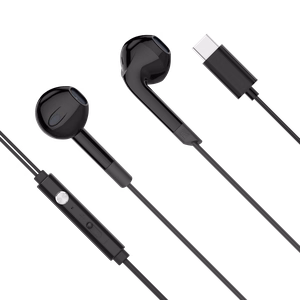 Kruger&Matz C2 USB-C-nappikuulokkeet mikrofonilla, mustat