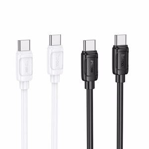 Kaapeli USB-C - USB-C Hoco PD 5A 240W 1 m X115 valkoinen
