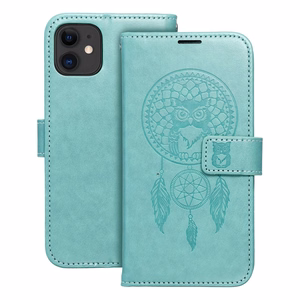 MEZZO Kirjasuojakuori iPhone 11:lle dreamcatcher vihreä