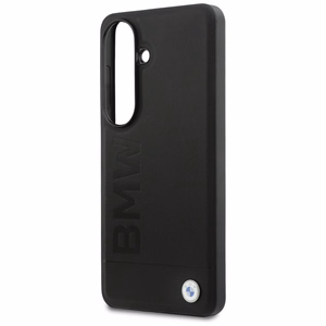 BMW Leather Hot Stamp MagSafe Case for Samsung Galaxy S26 Plus - Black