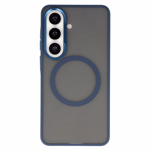 Liavec Soft Case Metal Frame Samsung Galaxy S26 Laivastonsininen