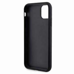 Guess GUHCN61HG4SGK Suojakuori iPhone 11 / Xr:lle - musta Glitter Script Big 4G