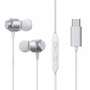 Joyroom JR-EC06 USB-C in-ear kuulokkeet - Hopeinen