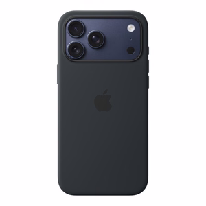 Applen MagSafe-yhteensopiva silikonisuojakuori iPhone 17 Pro Maxille, musta (MGFR4ZM/A)