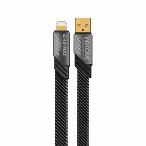 WEKOME WDC-190 Mecha Series USB-A–Lightning charging and data cable, 1 m, Tarnish