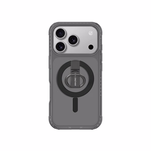AmazingThing Titan Pro Grip Ring Set Suojakuori iPhone 17 Pro Max:lle MagSafe-yhteensopiva - musta