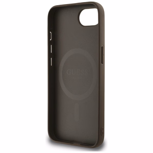 Guess 4G Flowers Print MagSafe Suojakuori iPhone 16e:lle - Ruskea