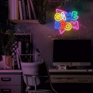 Neon PLEXI LED GAME ROOM moniväri NNE20 Neolia